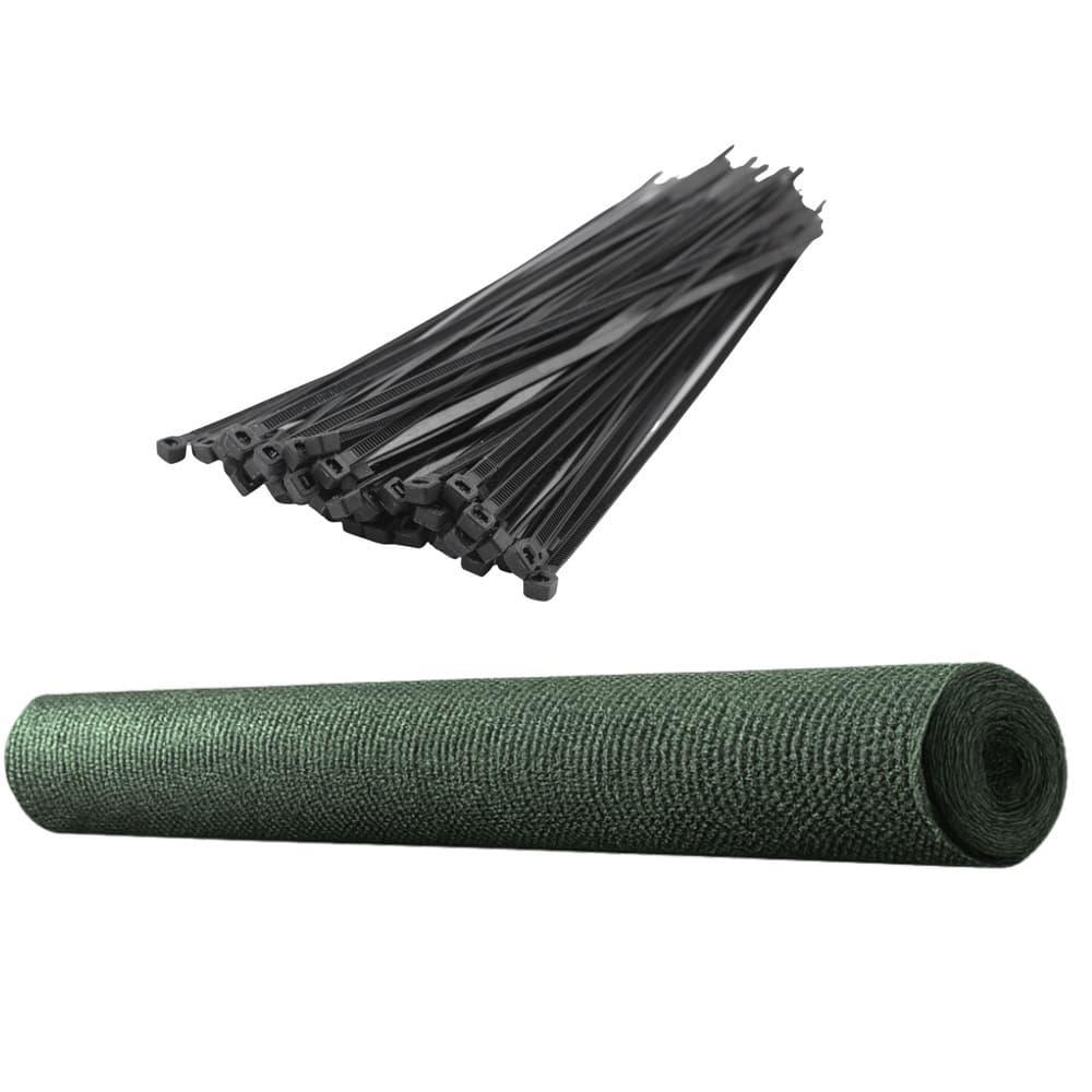 LEAN Senca zavesna za ograjo, zelena, 1.5M x 10M, 140g/m² 5