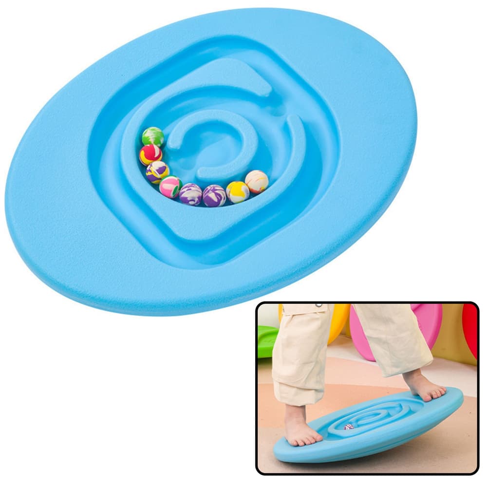 Senzorična deska za ravnotežje LEAN TOYS z modrimi žogicami