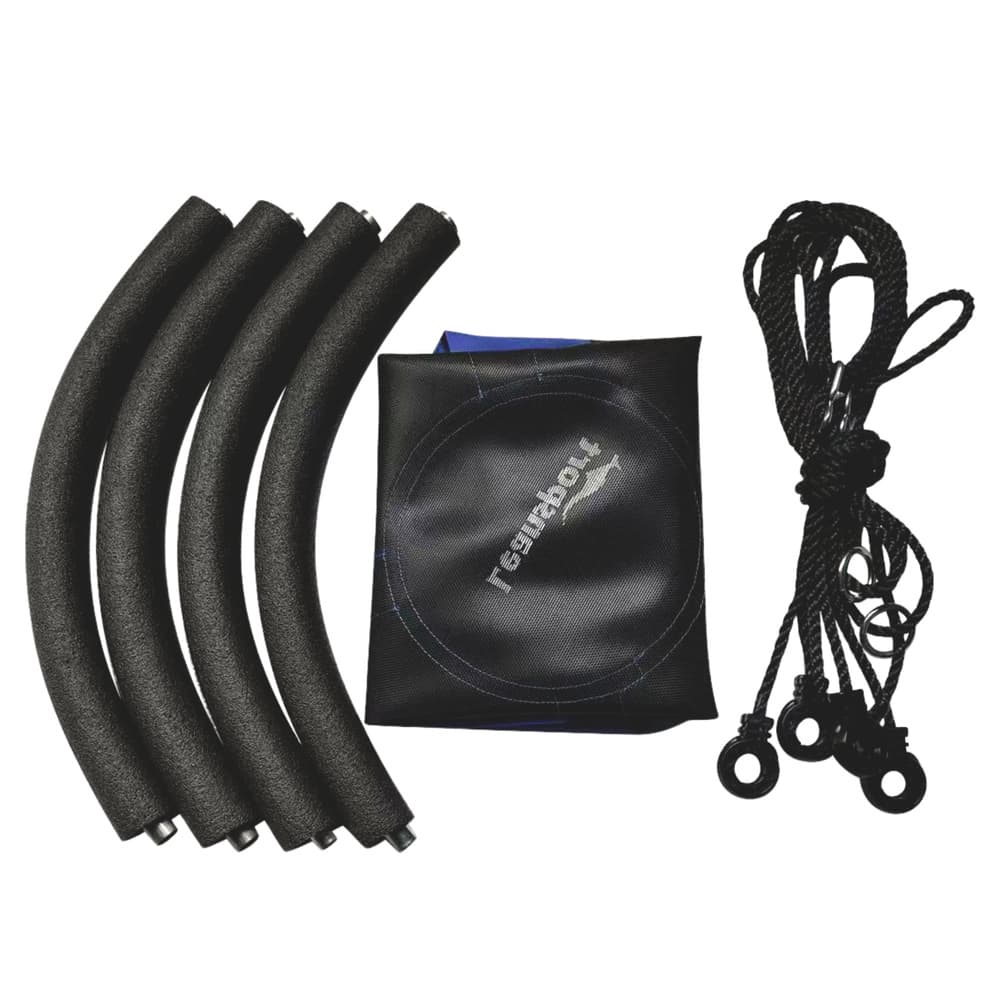Vrtna gugalnica LEAN SPORT Bocianie Gniazdo, okrogla, modra, 80 cm 4