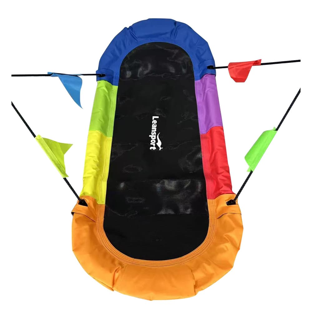 Vrtna gugalnica LEAN SPORT Bocianie Gniazdo, pravokotna, pisana, 167 x 75 cm 3