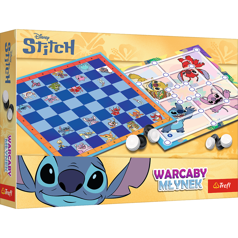 TREFL GRY Družabna igra 'Pravila' in 'Mlin' Lilo & Stitch