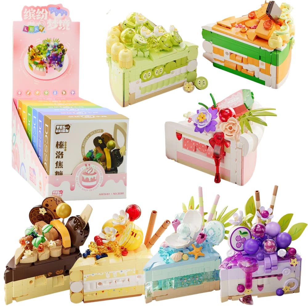 Kocke LEAN TOYS - Okrasni tortni desert (292-357 kock)
