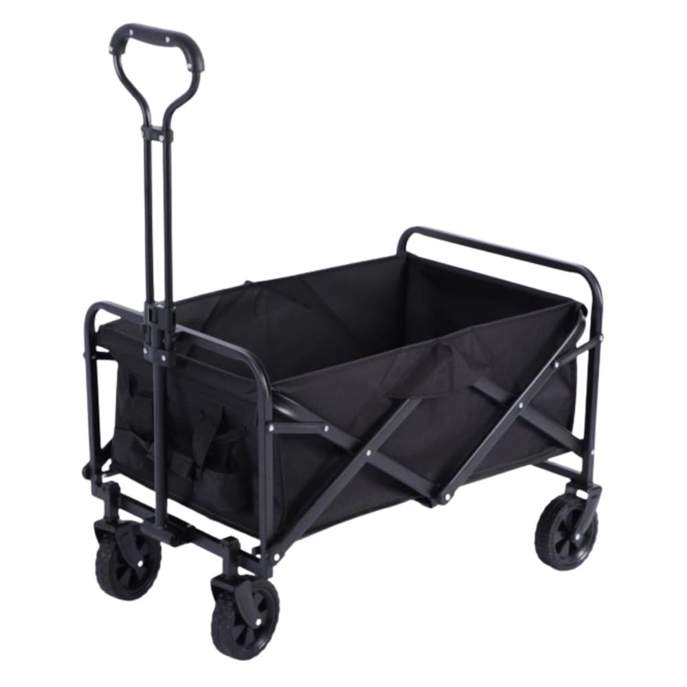 Vrtni voziček LEAN, plažni, transportni, zložljiv, črn - 120L 2