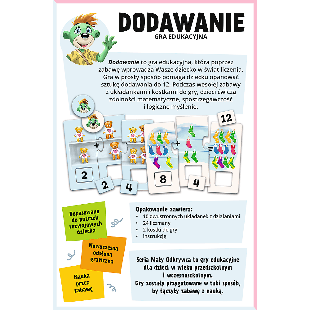 Gradbena igra za otroke: Dodajanje - Mali raziskovalec 2