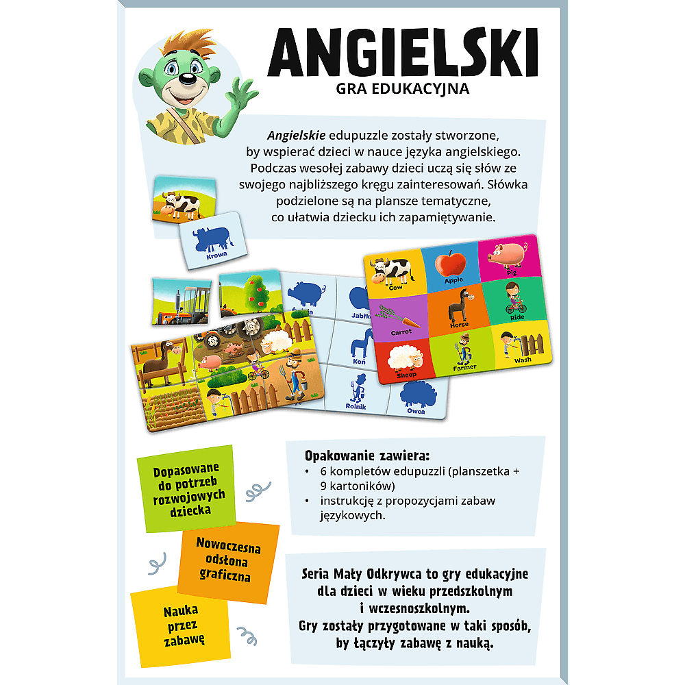 Gradbena igra za otroke: Angleščina - Mali raziskovalec 2