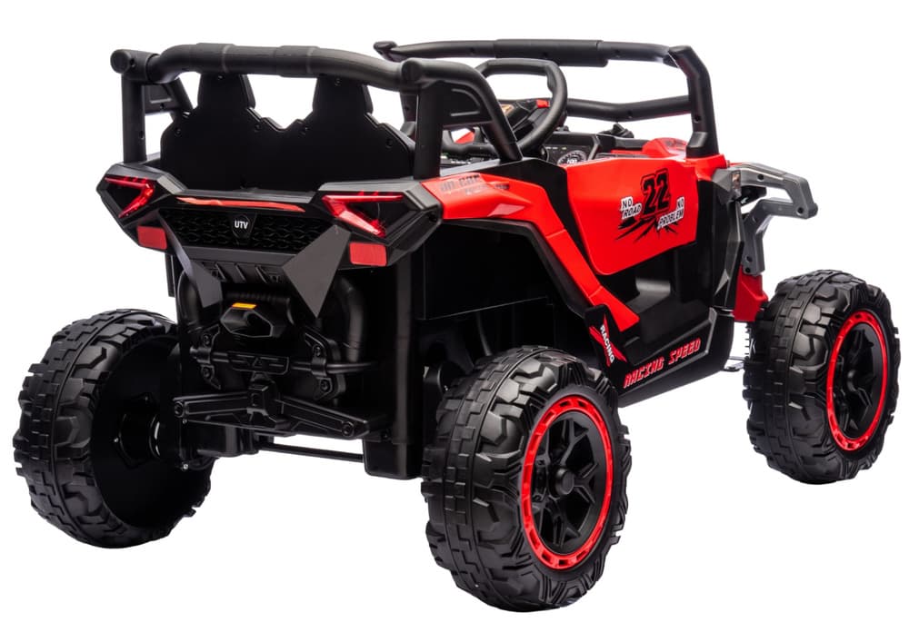LEAN CARS Akumulatorski avtomobilček M1 4x4, rdeč 3