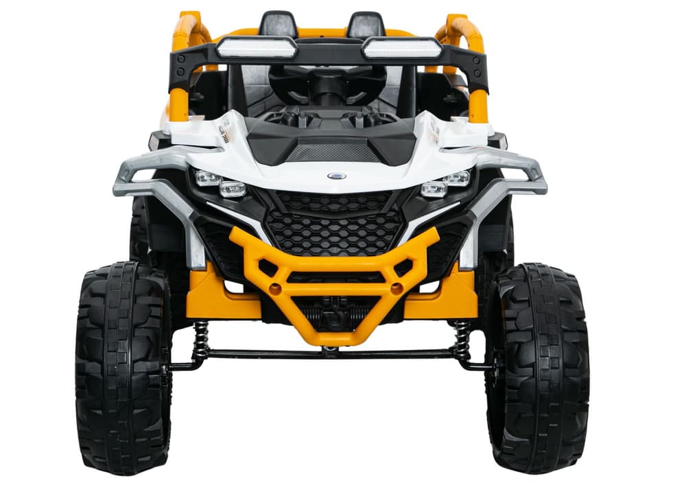 LEAN CARS Akumulatorski avtomobilček M3 4x4, rumeno-bel 3