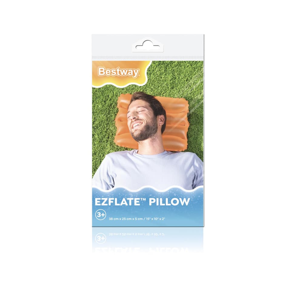 Napihljiva blazina Bestway 38 x 25 cm, oranžna 4