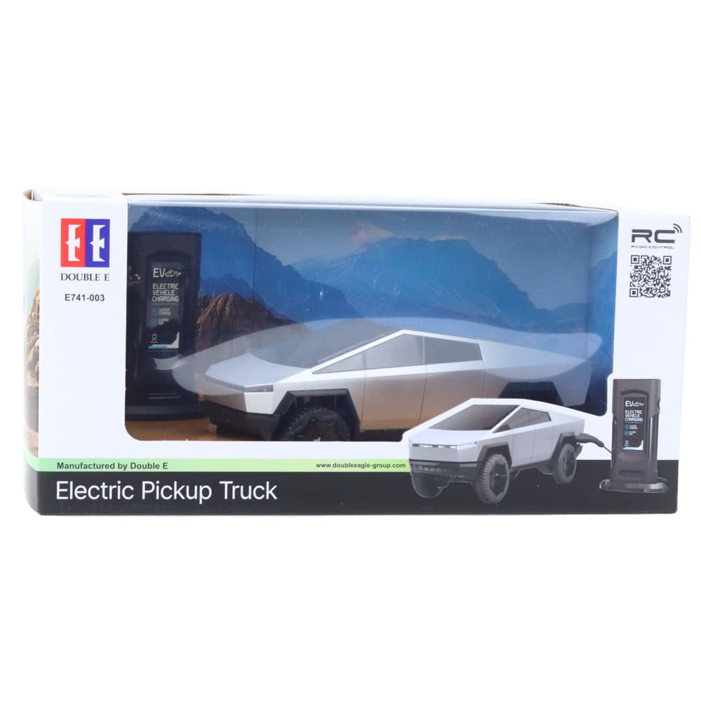 DOUBLE E RC terenec Pickup Truck, srebrn, z LED lučmi 6