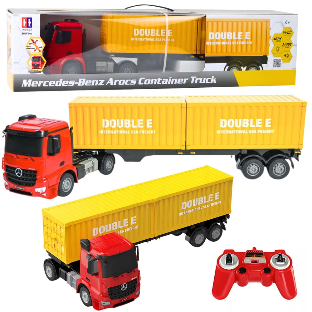 DOUBLE E Mercedes-Benz Arocs RC Tovornjak s kontejnerjem (1:26)