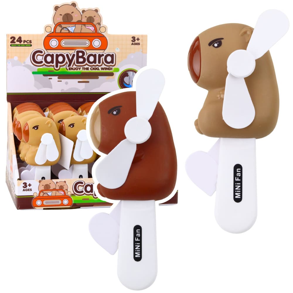 LEAN TOYS Vetrnica Kapibara, ročna, 14,5 cm