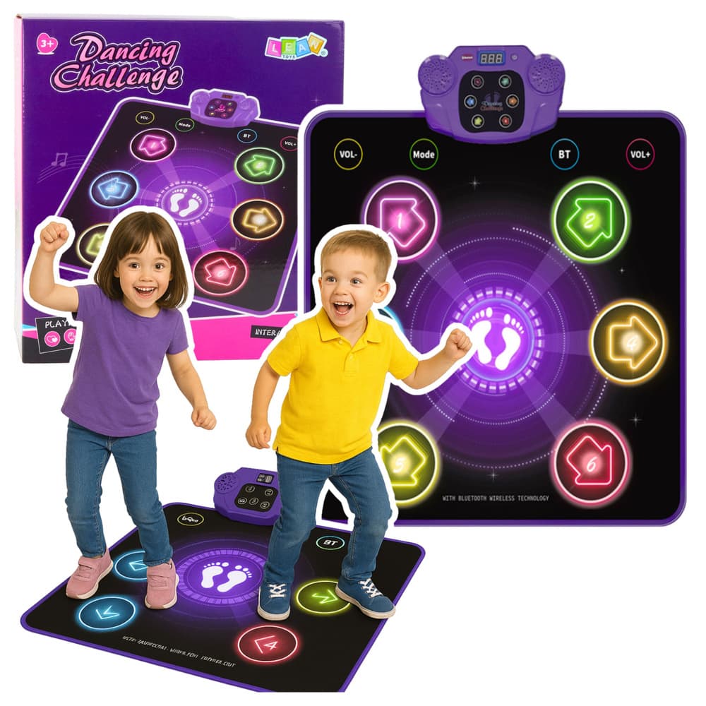 LEAN TOYS Interaktivna plesna podloga za otroke z Bluetooth
