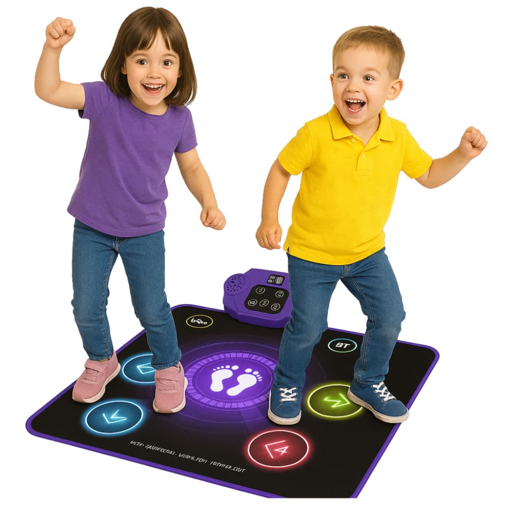 LEAN TOYS Interaktivna plesna podloga za otroke z Bluetooth 3