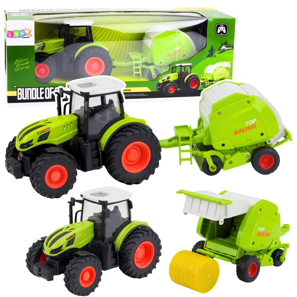 Traktor z balirko RC na daljinsko upravljanje, 2.4GHz, 1:24