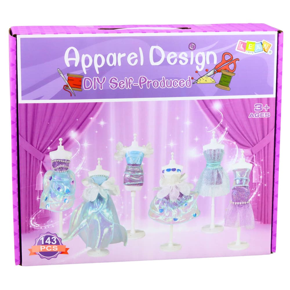Set za šivanje oblek za lutke LEAN TOYS Mala modna oblikovalka 5