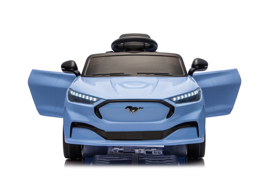 LEAN CARS Ford Mustang Mach-E otroški avto na akumulator, moder, 24V 4