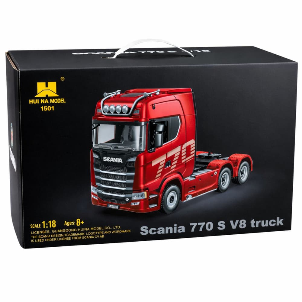 Daljinsko voden traktor Scania RC Huina 1501 Rdeč 1:18 8