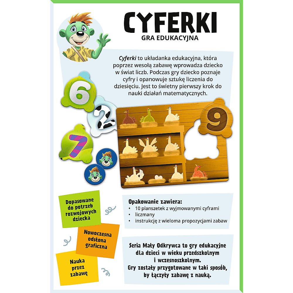 Edukacijska igra TREFL GRY, Številke, Mali raziskovalec 4