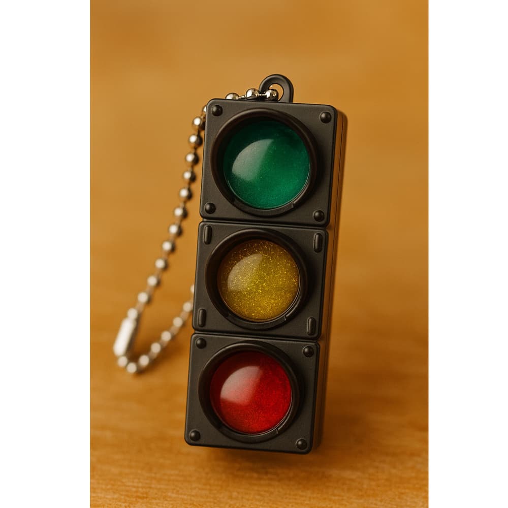 Brelok semafor s LED lučkami in utripanjem, LEAN TOYS 2