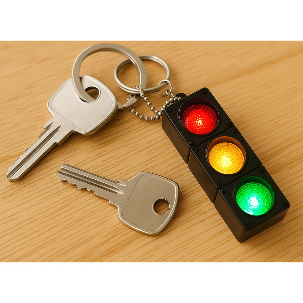 Brelok semafor s LED lučkami in utripanjem, LEAN TOYS 5