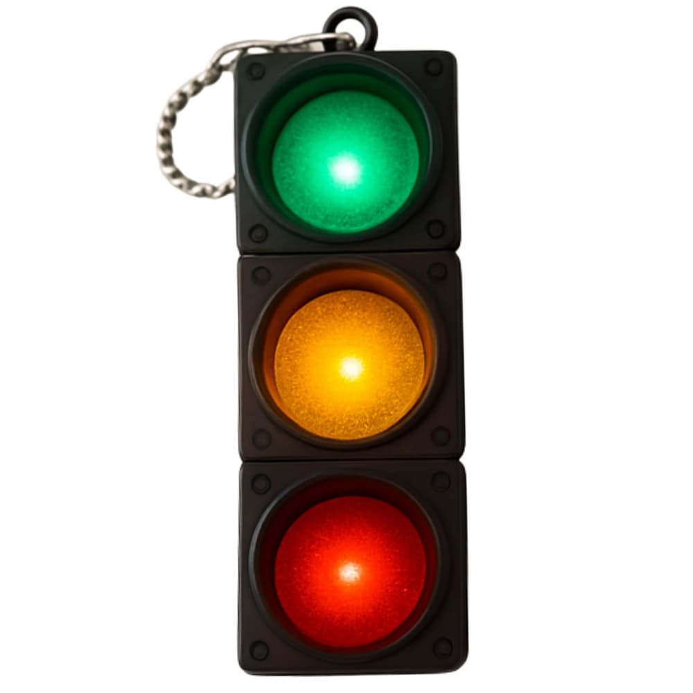 Brelok semafor s LED lučkami in utripanjem, LEAN TOYS 6