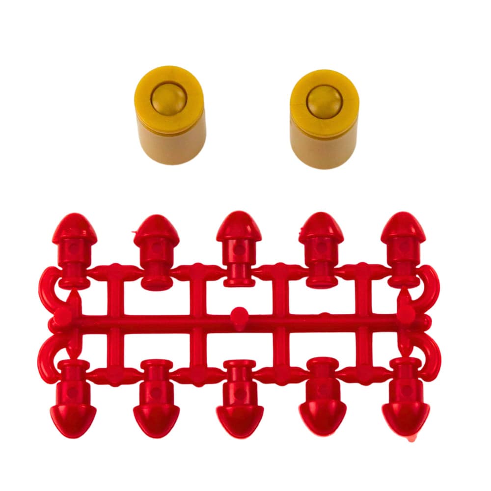 LEAN TOYS Mini pištola na naboje in tule, črna, 13,5 cm 3
