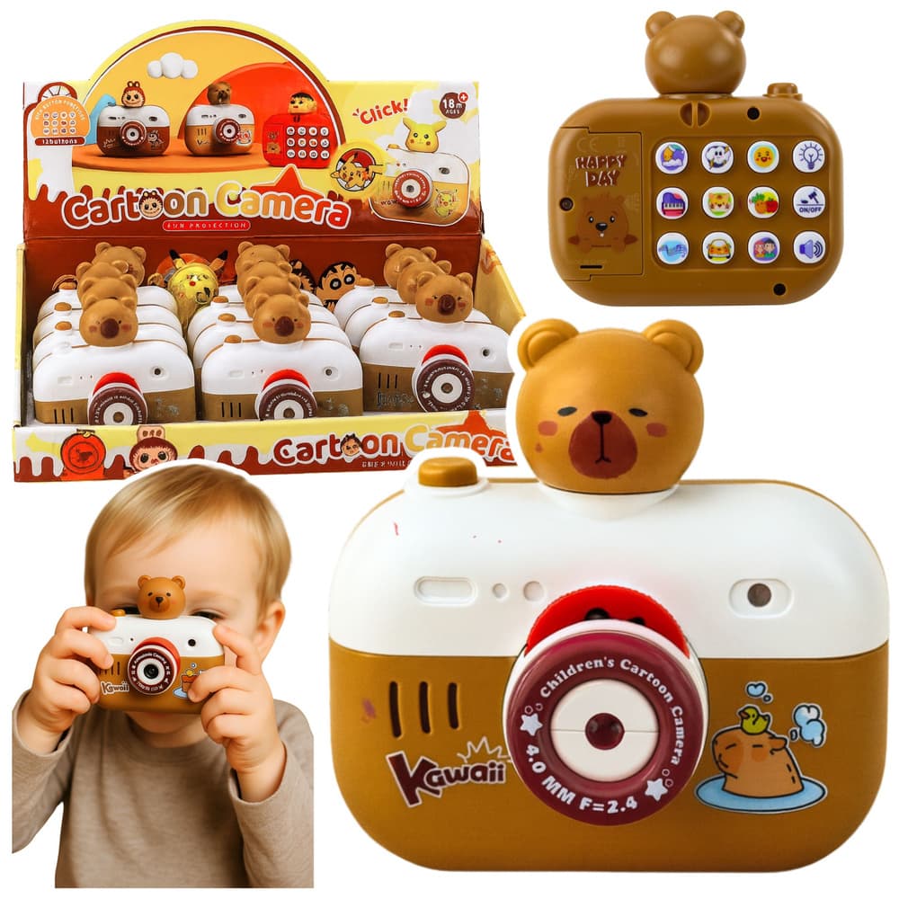 LEAN TOYS interaktivni fotoaparat Kapibara s projektorjem