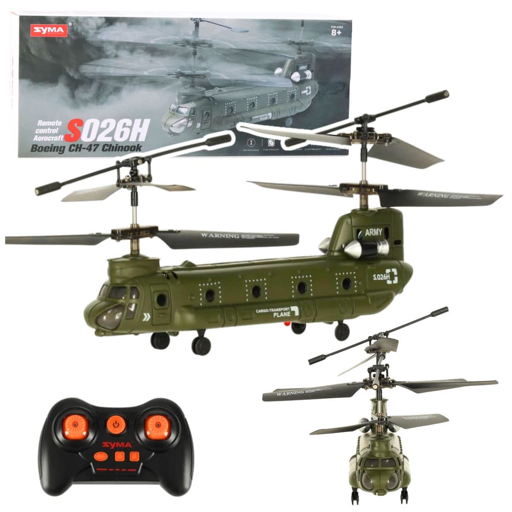 Helikopter na daljinsko vodenje LEAN TOYS Syma S026H-1, zeleni