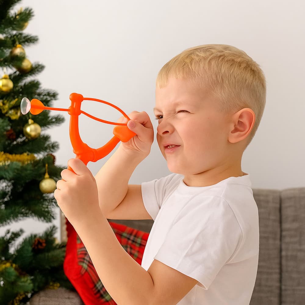 LEAN TOYS komplet za streljanje, frača s priseski, 3 puščice 5