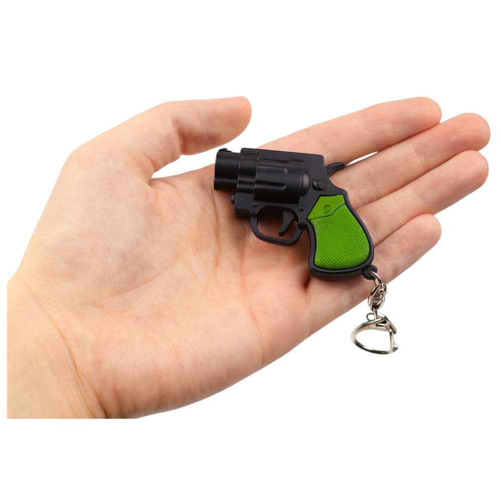 Mini pištola rewolwer obesek za ključe LED laser 6,5 cm LEAN TOYS 4