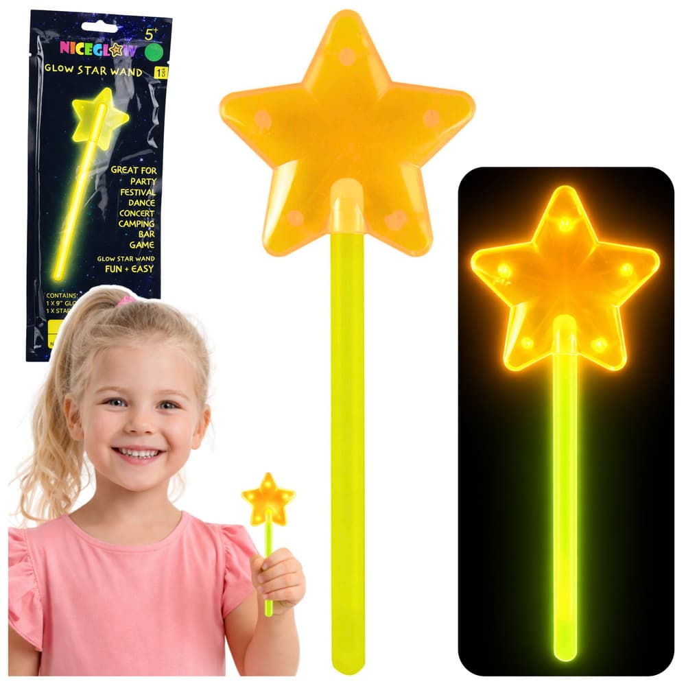 Svetleča ročka LEAN TOYS zvezda, 22 cm