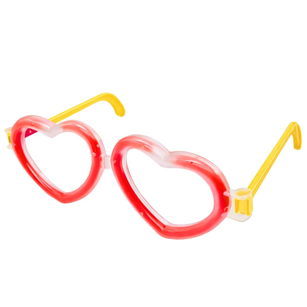 Sončna očala V Obliki Srca Glow Stick, Rdeča, ki svetijo v temi 3