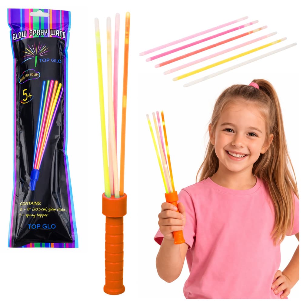 Čarobna palica Glow Stick za zabave, 29 cm, 6 vstavkov