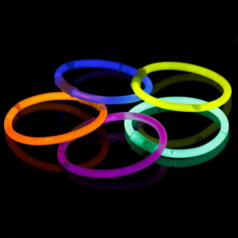 Set 5 svetlečih zapestnic LEAN TOYS, neonske 4