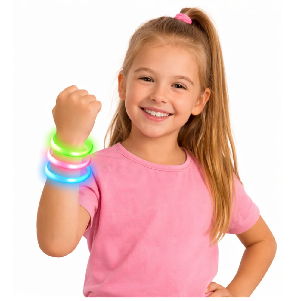 Fluorescentne zapestnice Glow Stick 3 kosi, ki svetijo v temi 2