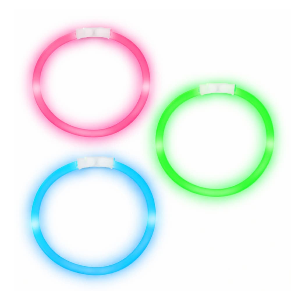 Fluorescentne zapestnice Glow Stick 3 kosi, ki svetijo v temi 3