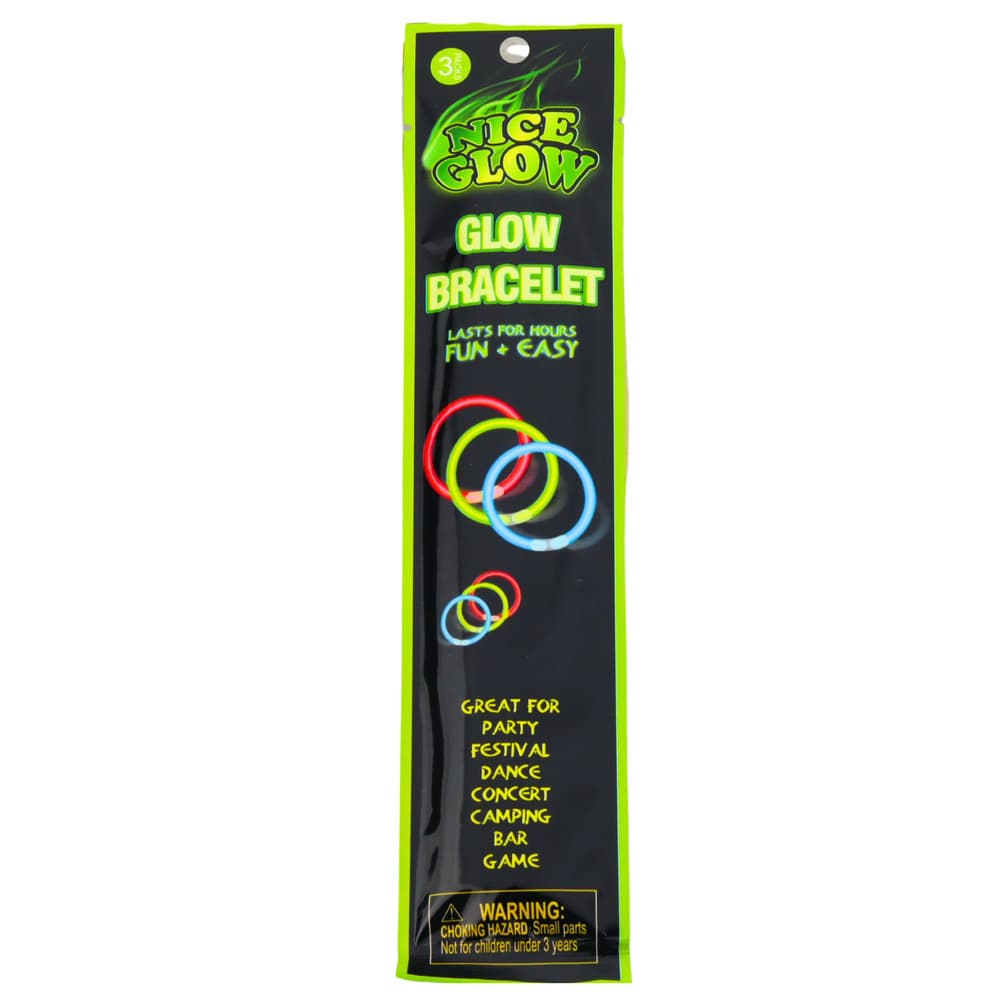 Fluorescentne zapestnice Glow Stick 3 kosi, ki svetijo v temi 4