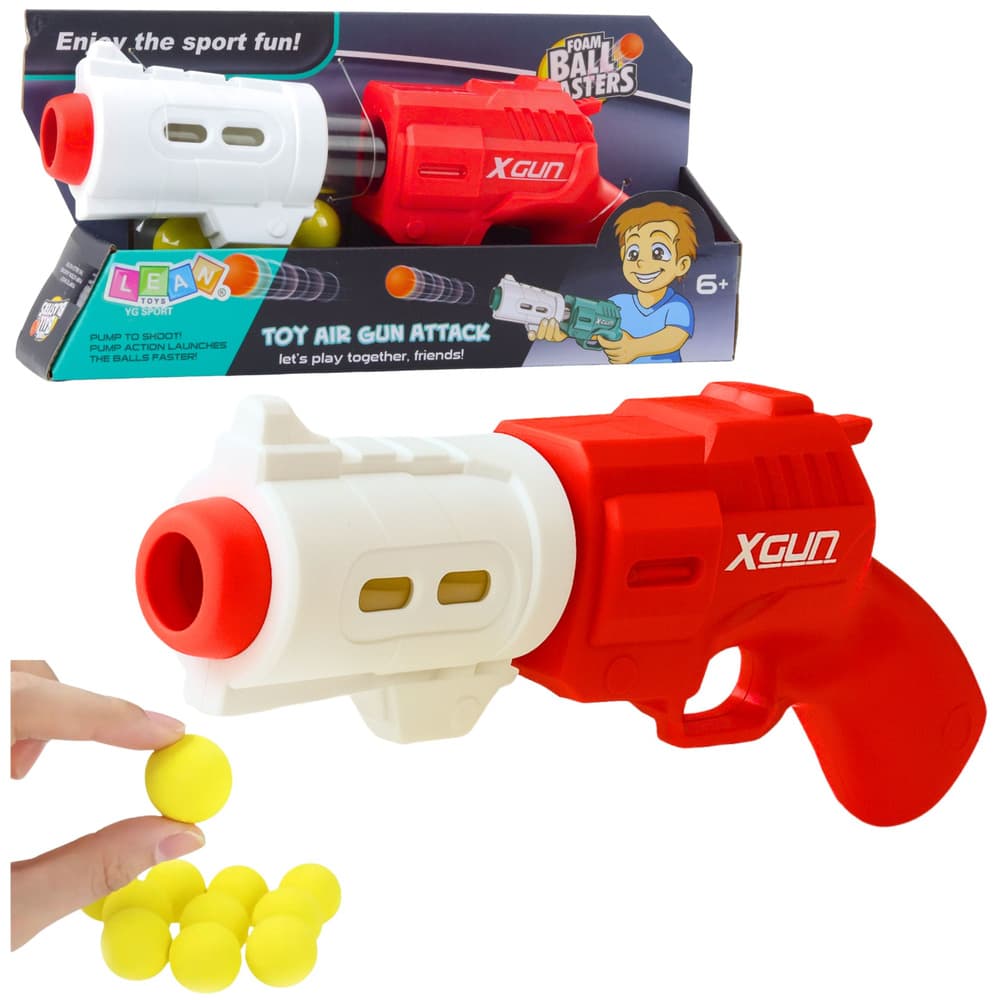 Pištola na mehke pene XGUN, LEAN TOYS, Rdeča