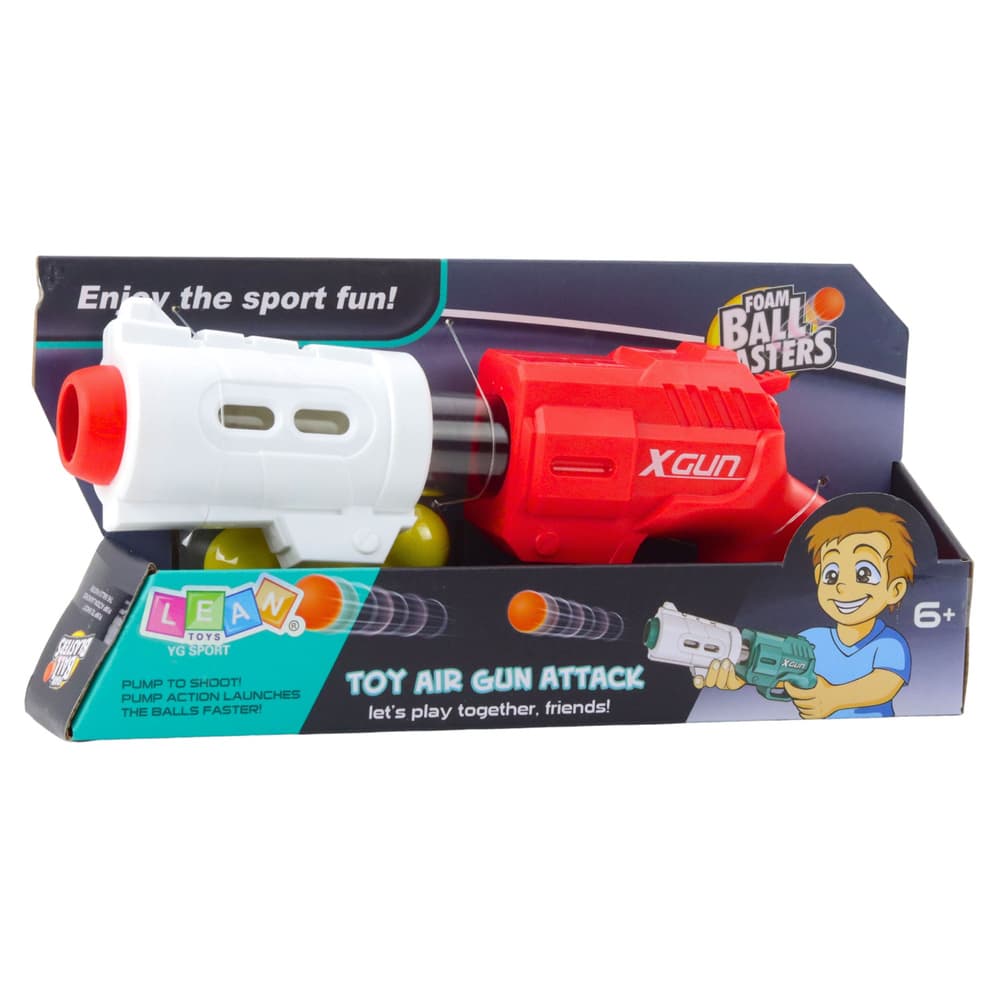 Pištola na mehke pene XGUN, LEAN TOYS, Rdeča 4