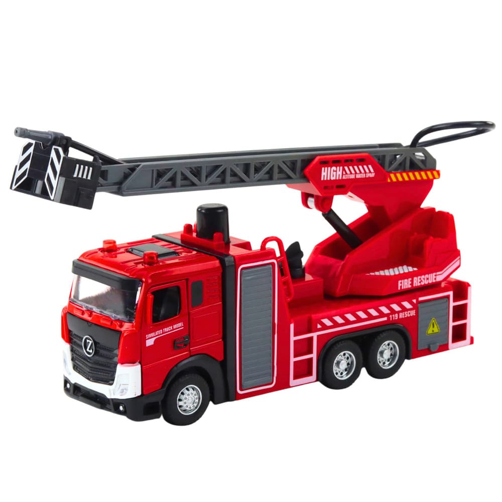 Gasilsko vozilo z dvižno košaro in brizganjem vode LEAN TOYS 2
