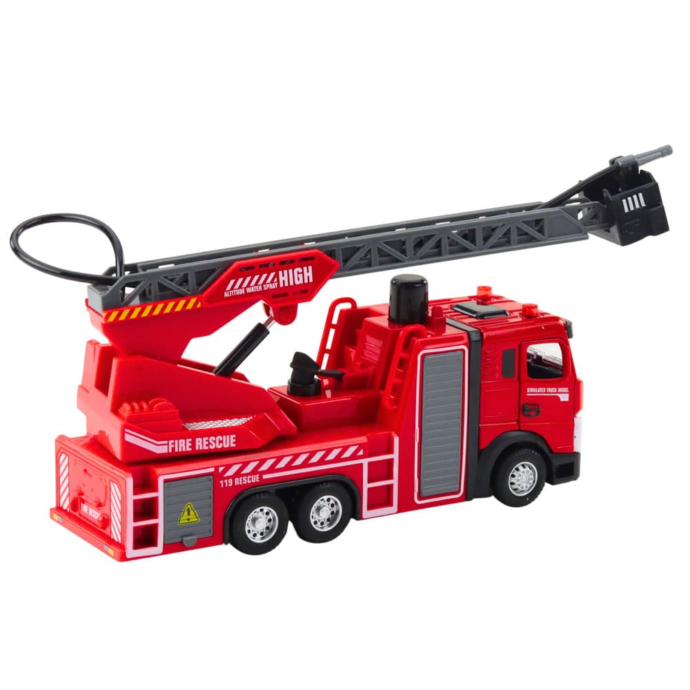 Gasilsko vozilo z dvižno košaro in brizganjem vode LEAN TOYS 4