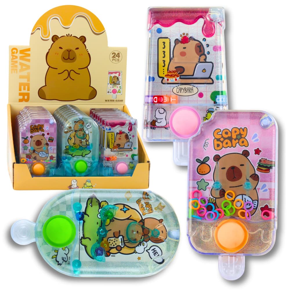 LEAN TOYS Vodna igrača z motivom kapibare v obliki sladoleda na paličici