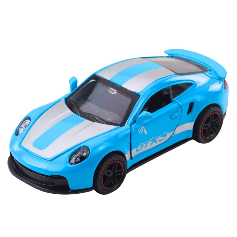 Dirkalni avto GTRS, kovinski, s potegom nazaj, LEAN TOYS, Modri, 1:43 2