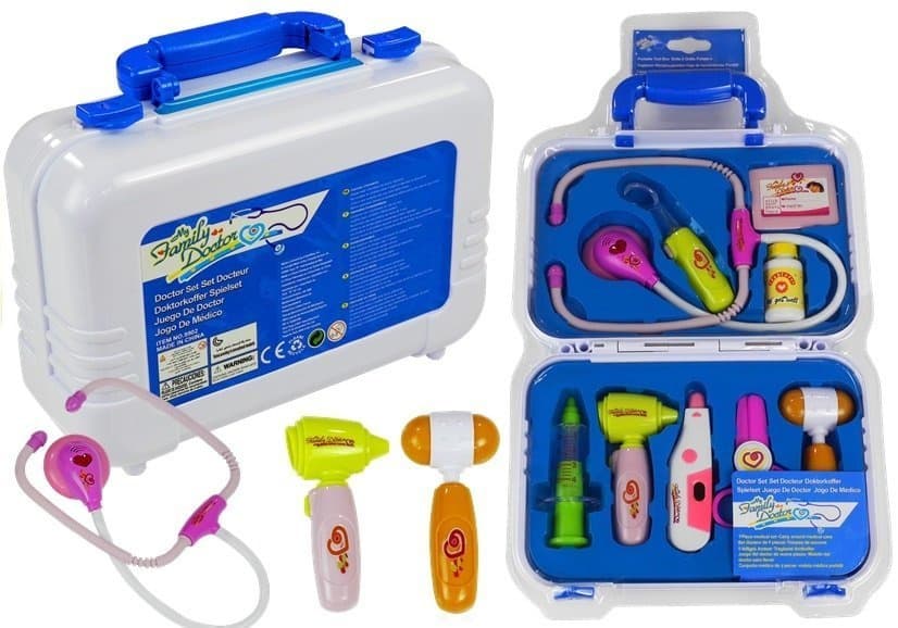 LEAN TOYS Set za igro zdravnika v kovčku z dodatki