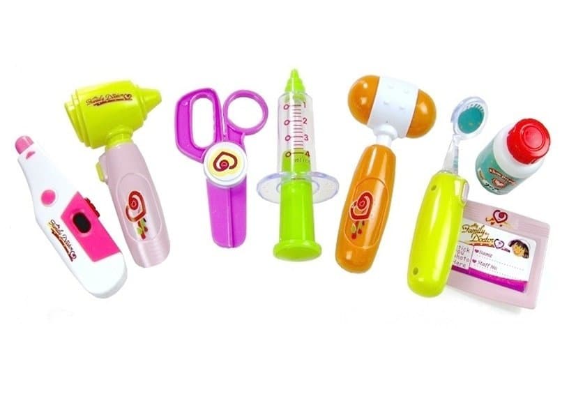 LEAN TOYS Set za igro zdravnika v kovčku z dodatki 8