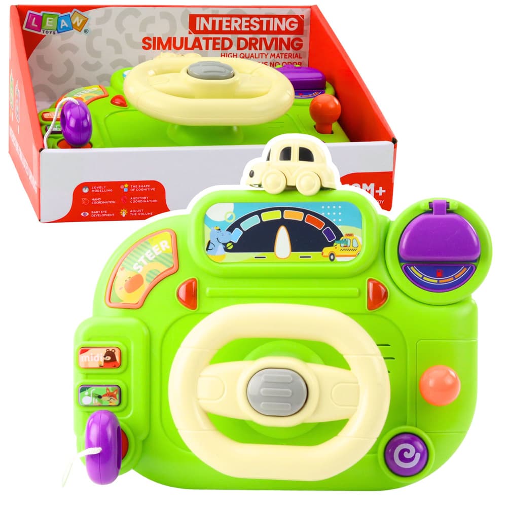 LEAN TOYS interaktivni volan za otroke s simulatotom vožnje