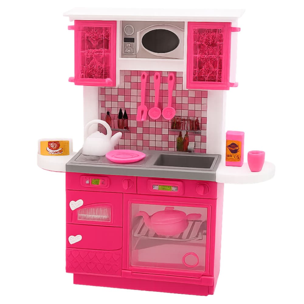 Lean Toys kuhinjski set za punčke (hladilnik, pečica, dodatki) 2