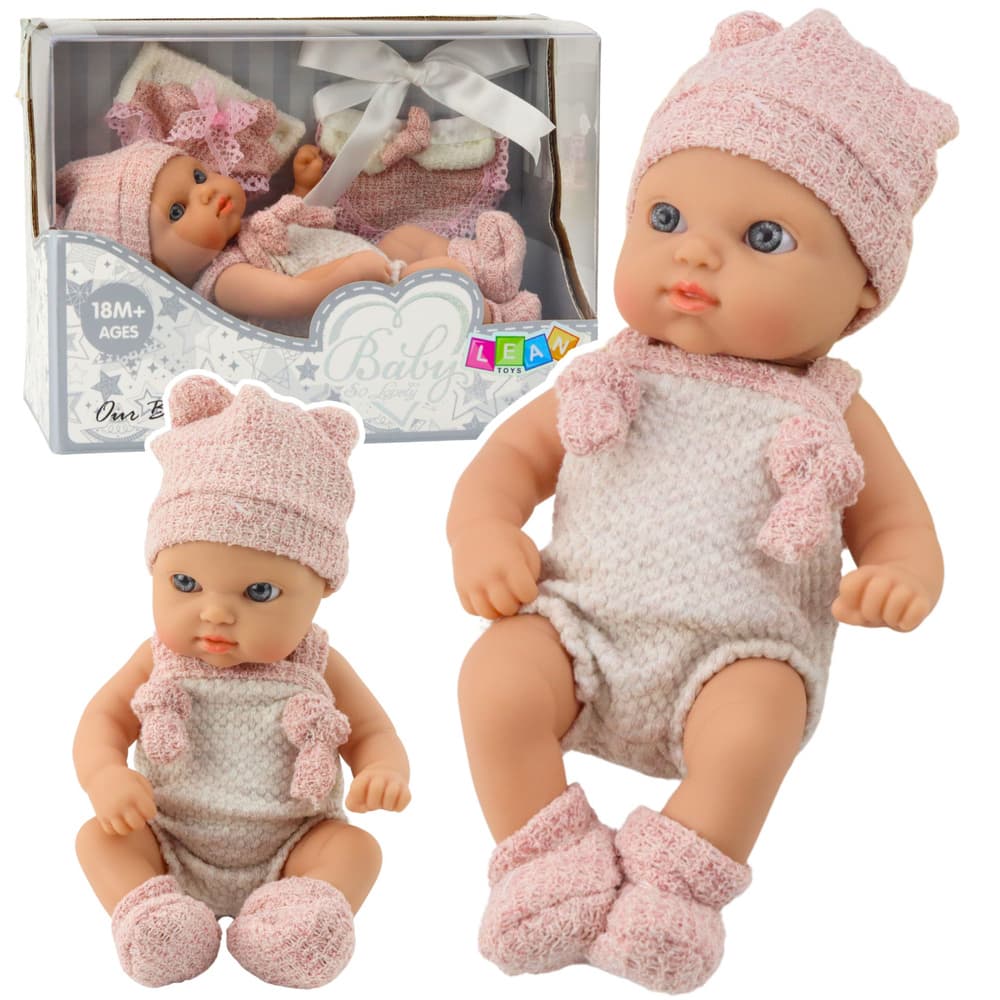 LEAN TOYS punčka novorojenček (18 cm) z dodatki