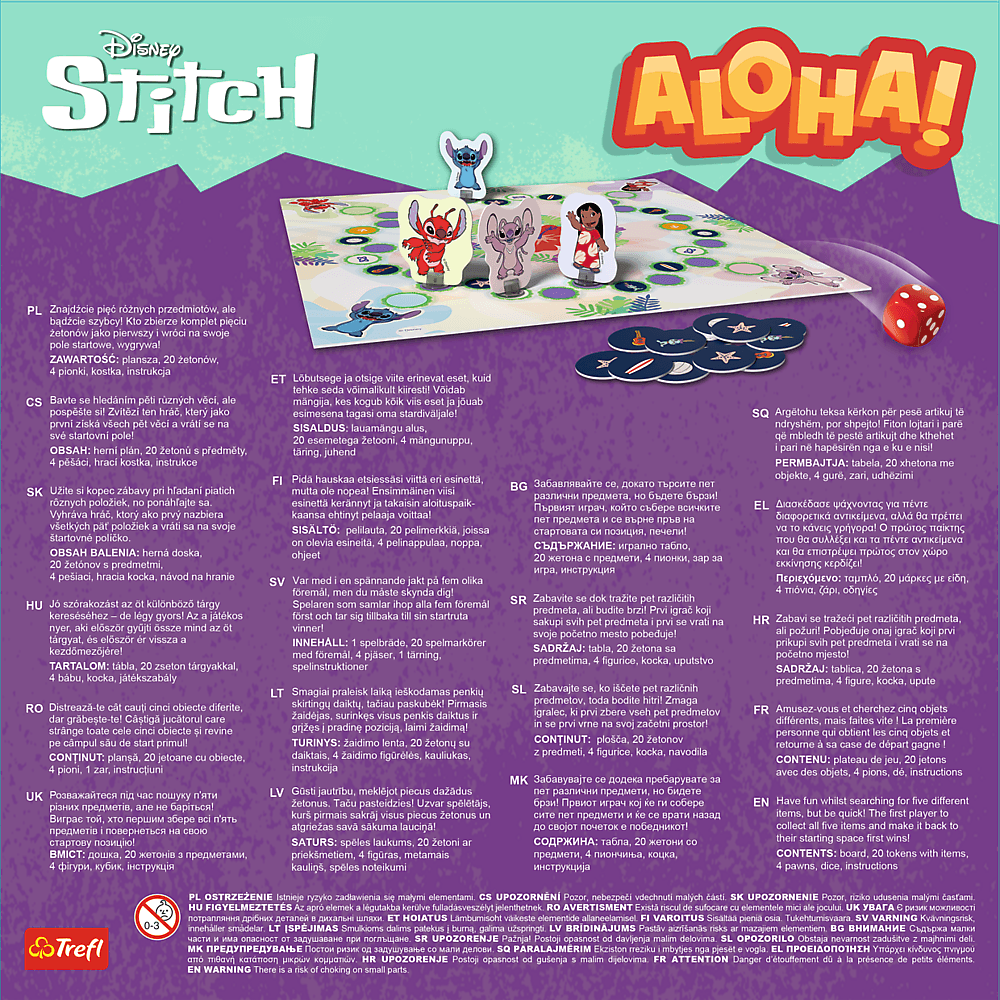 TREFL GRY Družabna igra Lilo & Stitch Aloha! 5