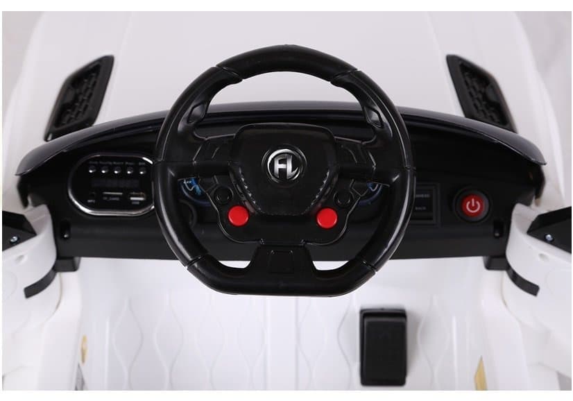 Avto na akumulator LEAN CARS HL1638, Bel (LED, MP3, daljinec) 7